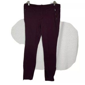 4/$35 hyba Pants M Purple Stretch Zipper Pockets